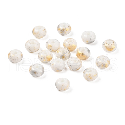 Opaque Spray Painted Glass Beads X1-GLAA-G118-01K-1