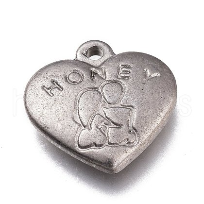 Non-Tarnish Valentine's Day 304 Stainless Steel Pendants STAS-Z007-08-1