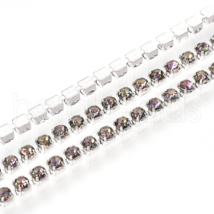 Iron Rhinestone Cup Chains CH-T006-01A-02-1