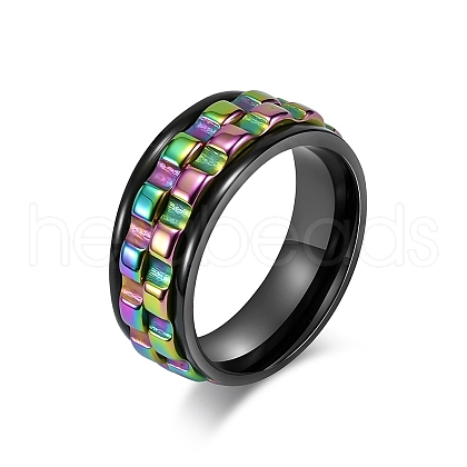 Gear Stainless Steel Rotating Finger Ring PW-WG94989-20-1