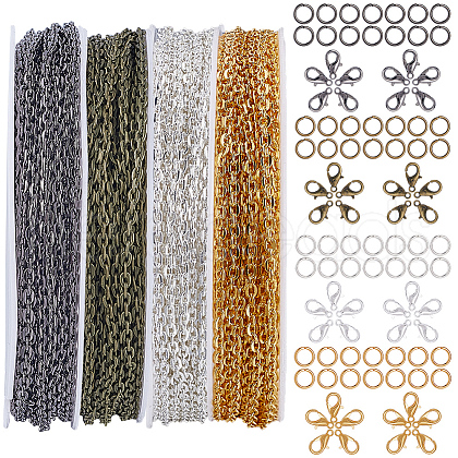 SOFPLATE DIY Iron Cable Chains Bracelets Necklaces Making Kits DIY-SP0002-14B-1