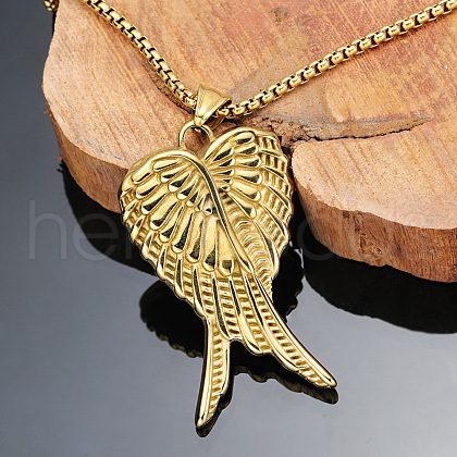 304 Stainless Steel Pendant Necklaces FS-WGE24A9-02-1