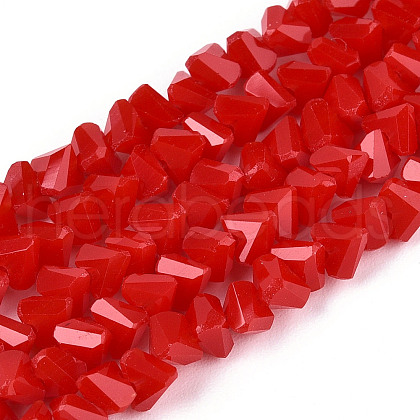 Opaque Glass Beads Strands GLAA-N019-4mm-02-1