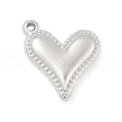 304 Stainless Steel Heart Pendants STAS-R162-01P-01-1
