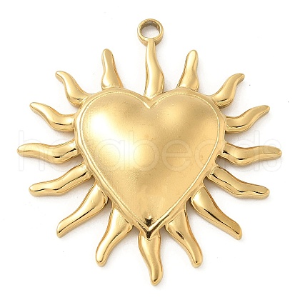 304 Stainless Steel Pendants STAS-I322-02G-1