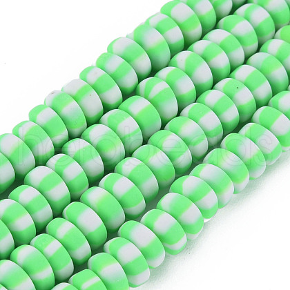 Handmade Polymer Clay Beads Strands CLAY-N008-042H-1