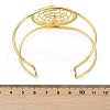 304 Stainless Steel Rhinestone Cuff Bangles for Women BJEW-M082-03G-4