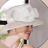 Plastic Wrinkle Mesh Fabric for Dress Headwear Accessories DIY-WH0588-16B-5