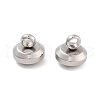 Non-Tarnish 202 Stainless Steel Charms Flat Round Charm STAS-B072-07P-01-2