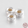 Rondelle 925 Sterling Silver Spacer Beads STER-N013-01C-2