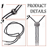 ANATTASOUL 2Pcs 2 Colors PU Leather Bolo Tie NJEW-AN0001-61-3