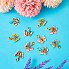 Alloy Enamel Pendant Decorations HJEW-TAC0042-4