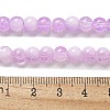 Crackle Glass Beads Strands X1-GLAA-U001-6mm-04-4
