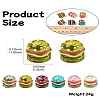 6Pcs 6 Colors Resin Cabochons RESI-CJ0004-27-8