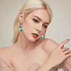 CHGCRAFT 100Pcs 2 Colors Alloy Open Back Bezel Pendants FIND-CA0008-62-6
