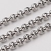 Non-Tarnish 3.28 Feet 304 Stainless Steel Rolo Chains X-CHS-L015-32-1