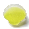 Gradient Color Translucent Resin Glitter Shell Cabochons RESI-R437-01D-2