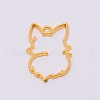 Alloy Open Back Bezel Pendants PALLOY-WH0081-04-1