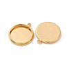 Brass Pendant Cabochon Settings KK-F898-20C-G-2