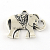 Elephant Tibetan Style Alloy Pendants TIBEP-R344-52AS-LF-1