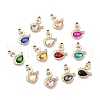 UV Plating Alloy Pendants ALRI-M020-02G-1