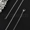 Non-Tarnish 304 Stainless Steel Curb Chain Necklaces NJEW-L162-01C-P-4