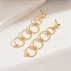 Elegant and Versatile Brass Dangle Stud Earrings GA3926-3-1