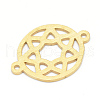 PVD Vacuum Plating 201 Stainless Steel Connector Charms STAS-T008-154-01-2
