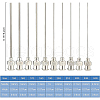 BENECREAT 20Pcs 10 Style Iron Dispensing Needles TOOL-BC0001-28-2