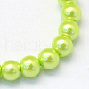 Baking Painted Pearlized Glass Pearl Round Bead Strands X-HY-Q003-12mm-66-2