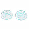 Transparent Resin Pendants RESI-N030-006A-3