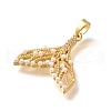 Brass Micro Pave Cubic Zirconia Pendents KK-R212-09G-2