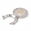 Natural Quartz Crystal Connector Charms G-G983-02P-07-4