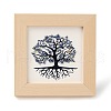 Tree of Life Natural Lapis Lazuli Chips Picture Frame Stand DJEW-F021-02C-1