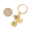 Sunflower & Bee Alloy Keychains KEYC-JKC01061-3
