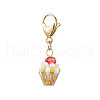 Glass Seed Beaded Pendant Decorations HJEW-MZ00188-05-2