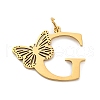 Ion Plating(IP) 201 Stainless Steel Pendants STAS-N103-184G-G-1