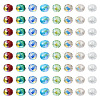 400Pcs 8 Colors Transparent Electroplate Glass Beads Strands EGLA-TA0001-22-2