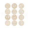 120pcs 12 Styles Unfinished Natural Poplar Wood Links Connectors WOOD-LS0001-05-1