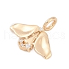 Brass Pave Cubic Zirconia Pendants KK-Q096-13G-2