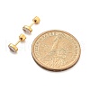 304 Stainless Steel Rhinestone Stud Earrings for Women EJEW-M068-03G-4