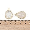 Natural Quartz Crystal Faceted Pendants G-I382-05G-10-3