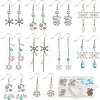 SUNNYCLUE DIY Christmas Snowflake Earring Making Kit DIY-SC0022-76-1