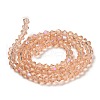 Transparent Electroplate Glass Beads Strands EGLA-A039-T2mm-L15-2