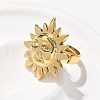 304 Stainless Steel Open Cuff Rings RJEW-C124-04G-3