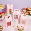 Rectangle Paper Gift Bags with Window CON-WH0088-85B-4