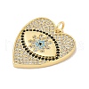 Brass Micro Pave Cubic Zirconia Pendants KK-U058-58C-G-2