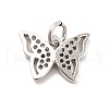 Rack Plating Brass Micro Pave Cubic Zirconia Charms KK-K270-35P-2