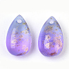Two Tone Transparent Spray Painted Glass Charms GLAA-T017-02-B02-2