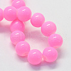 Baking Painted Glass Round Bead Strands X-DGLA-Q020-8mm-23-3